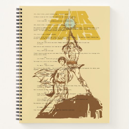 Princess Leia  Luke Skywalker  Unscripted Poster Notebook