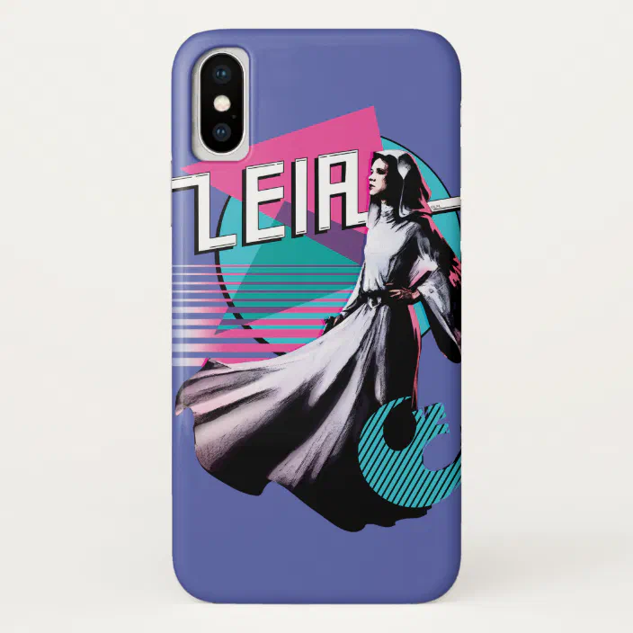 Princess Leia Neon Synthwave Graphic Case Mate Iphone Case Zazzle Com