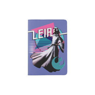 Princess Leia Neon Synthwave Graphic Passport Holder
