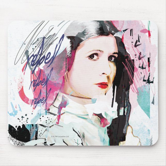 Princess Leia | Rebel Collage Mouse Pad (Front)
