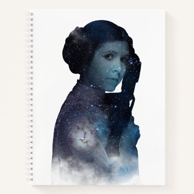 Princess Leia | Space Silhouette Notebook (Front)