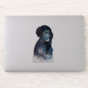 Princess Leia   Space Silhouette Sticker