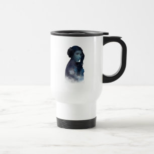 Princess Leia   Space Silhouette Travel Mug