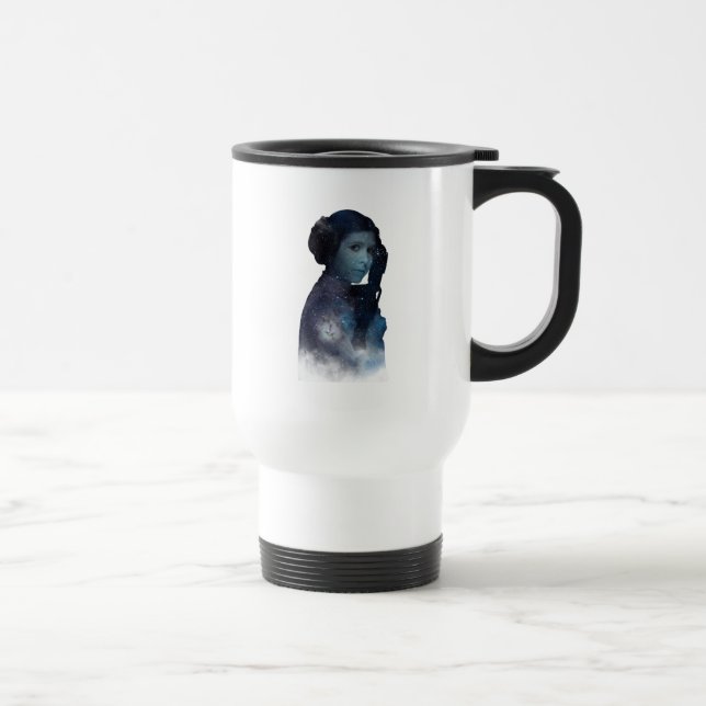 Princess Leia | Space Silhouette Travel Mug (Right)