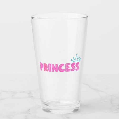 Princess lettering glass