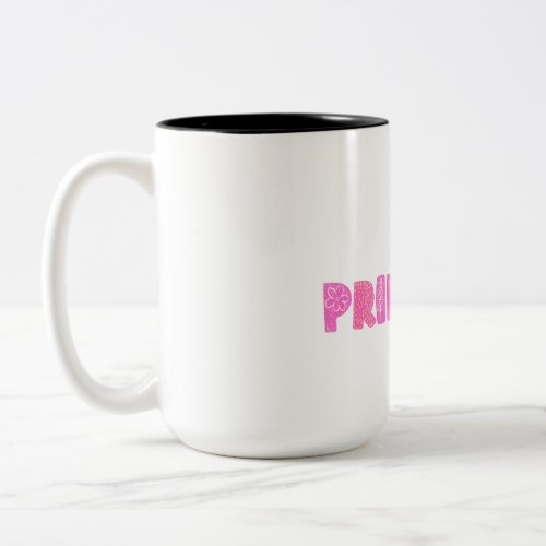 Princess _ Lettering Two_Tone Coffee Mug