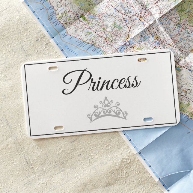 Princess License Plate (In Situ)