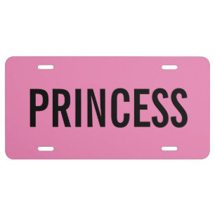 Princess License Plate