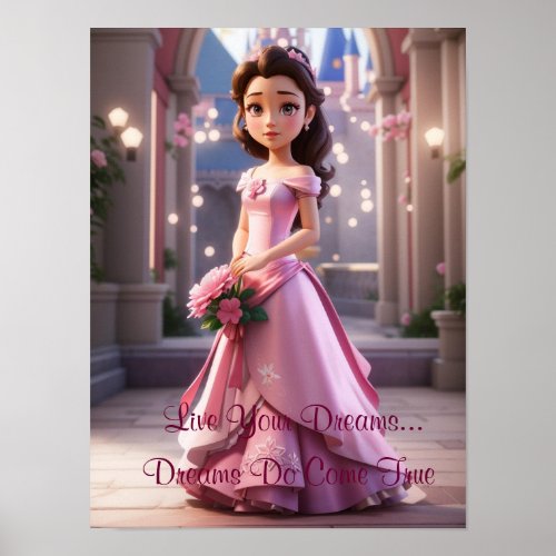 Princess Live Your Dreams Poster