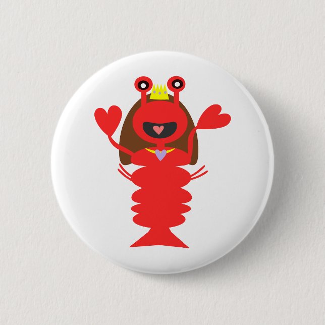Princess Lobster Button (Front)
