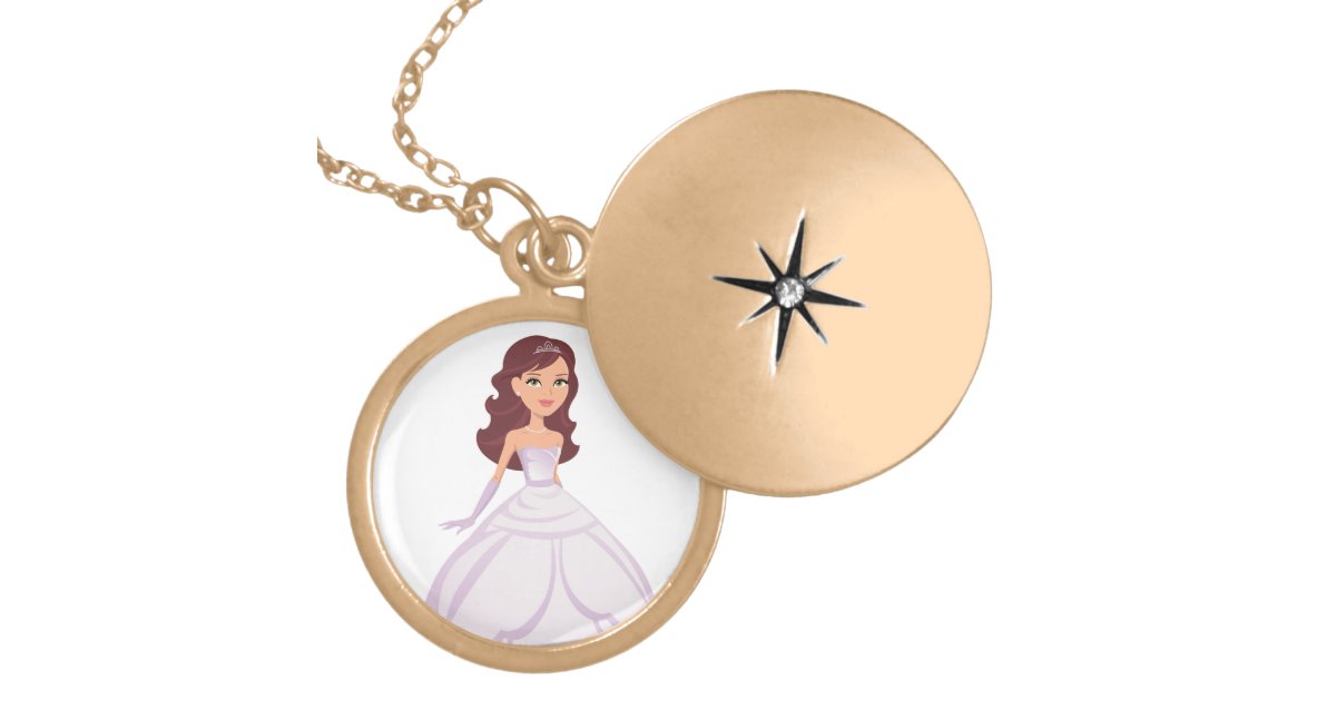 Princess Locket Necklace for Girls Zazzle