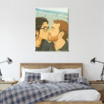 Princess love canvas print