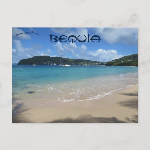 Princess Margaret Beach in Bequia Postcard