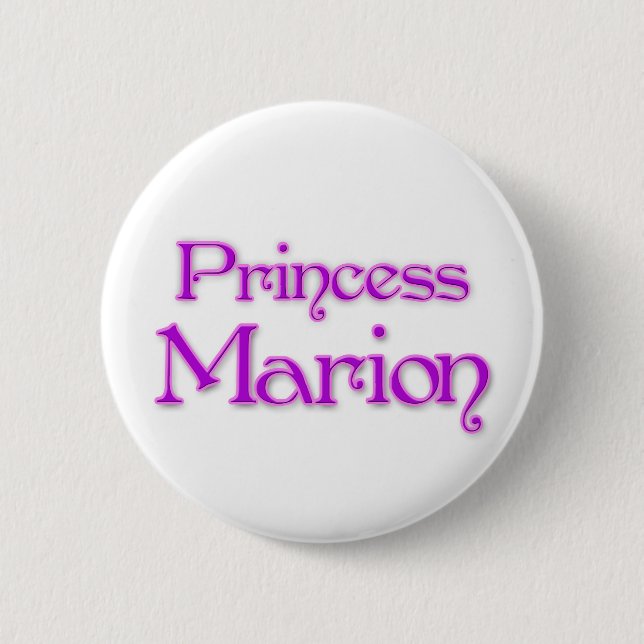 Princess Marion Pinback Button (Front)