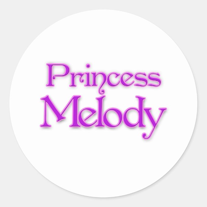 Princess Melody Stickers