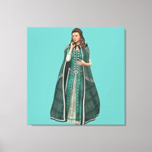 Princess Middle Aged Queen Canvas Print