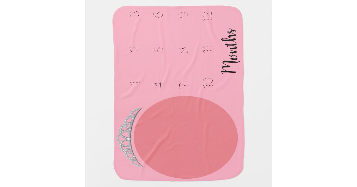 Princess Milestone Baby Blanket Zazzle