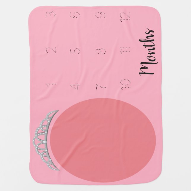 Princess Milestone Baby Blanket (Front)