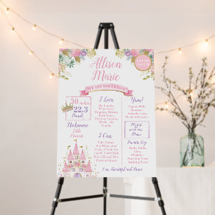 Princess Milestones Board
