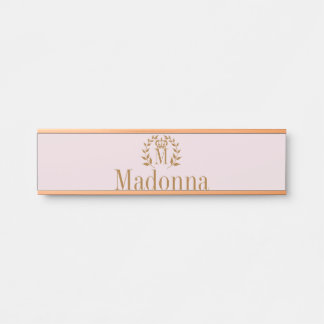 Princess Monogram Name Door Name Plate Sign