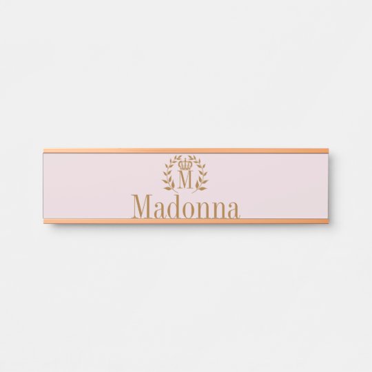 Princess Monogram Name Door Name Plate Sign Zazzle Com