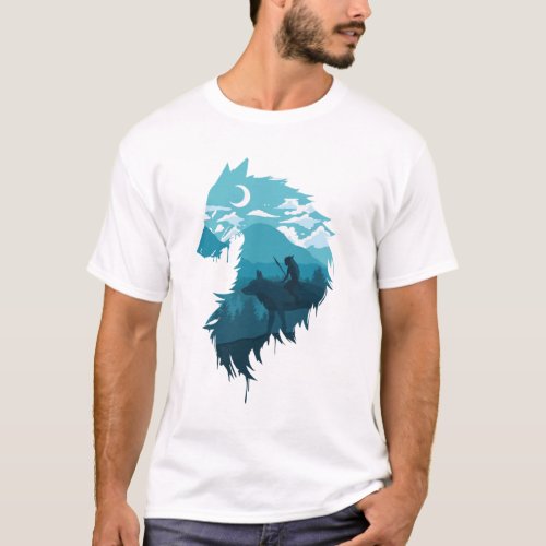 Princess Mononoke Wolf T_Shirt