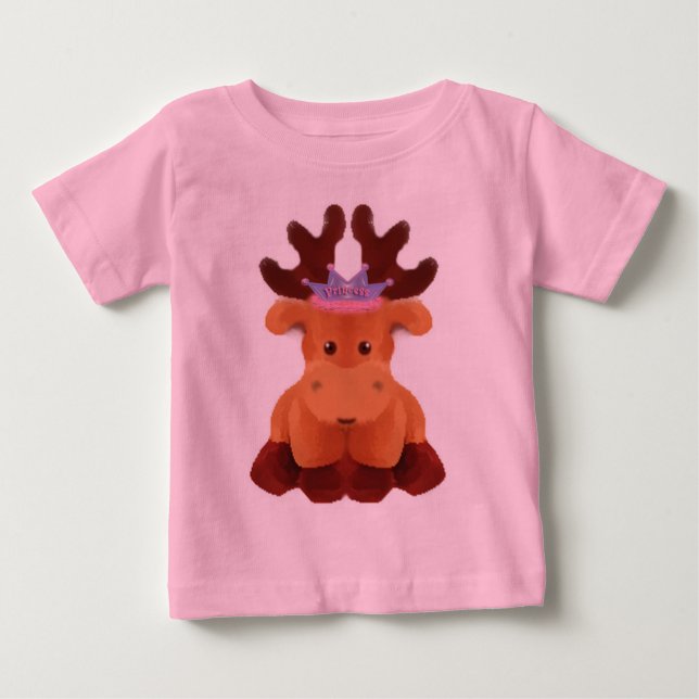 princess moose baby T-Shirt (Front)