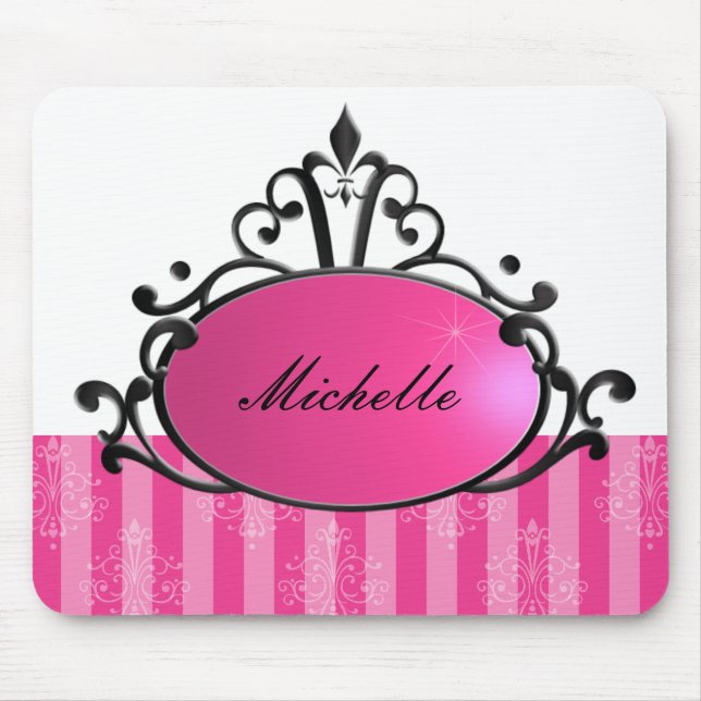 Princess Name Filigree Mouse Pad (Front)