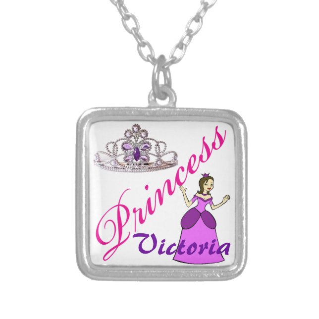 Princess necklace - Brunette (Front)