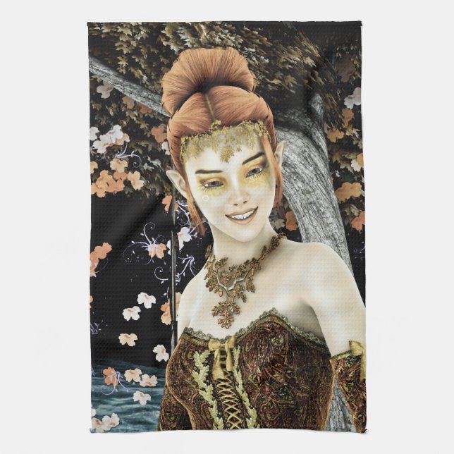 Princess of Autumn Towel (Vertical)