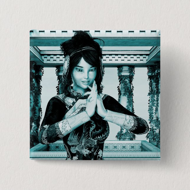 Princess of China Pinback Button (Front)