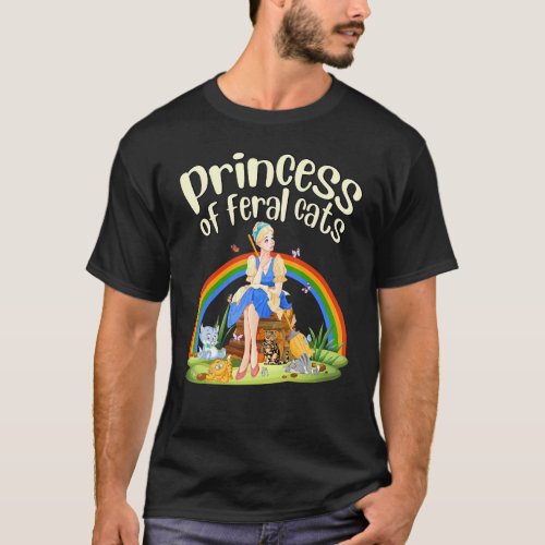 Princess Of Feral Cats Raglan Princess Cats T_Shirt
