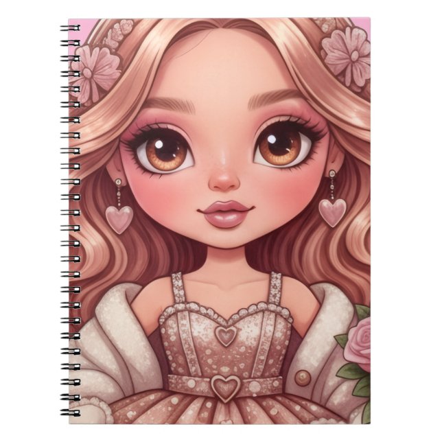 princess of hearts dall notebook (Front)
