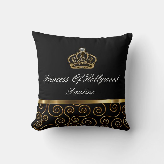 Princess Of Hollywood Throw Pillow (Front)