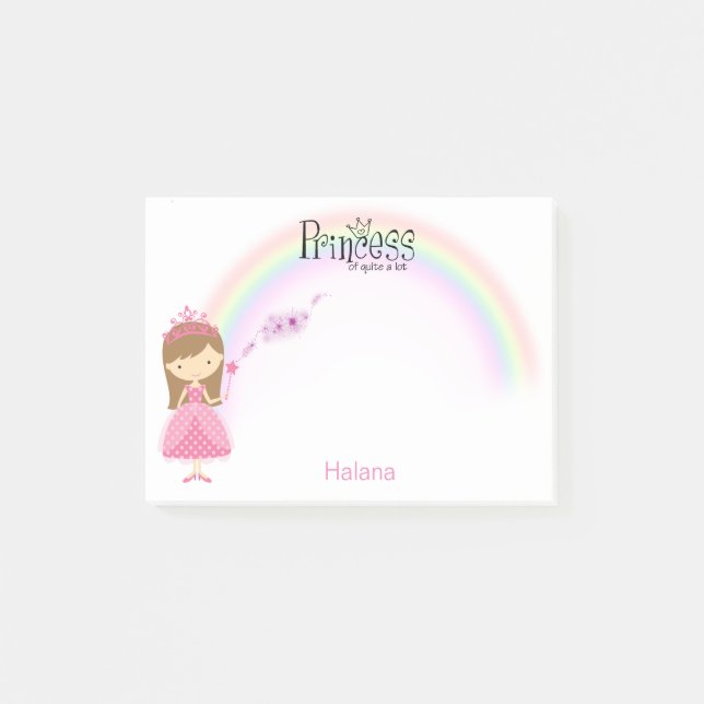 Princess of Quite a Lot Custom Name Post-it Notes (Front)