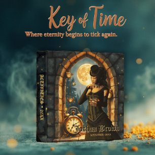 Princess of the Clocks – Keeper of Moonlit Hours. 3 Ring Binder