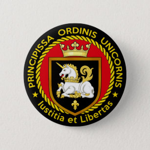 Princess of the Order of the Unicorn Honor Button