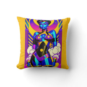 Princess on the Prowl - Ken Gage Art Throw Pillow