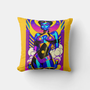 Princess on the Prowl - Ken Gage Art Throw Pillow