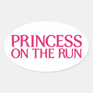 Princess on the run sticker
