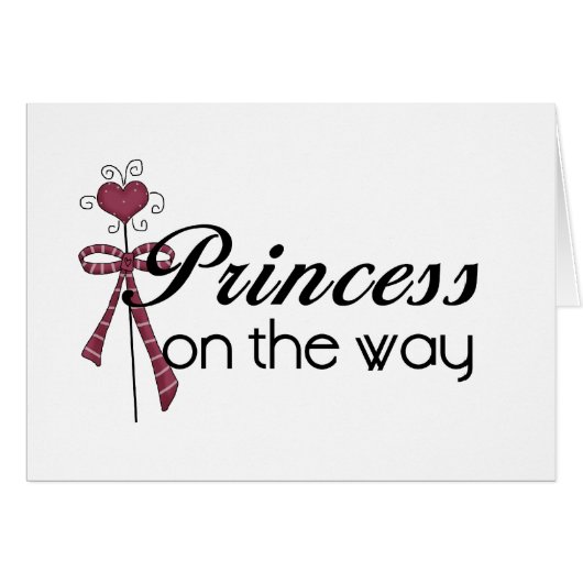 Princess on the Way Cards (Front Horizontal)