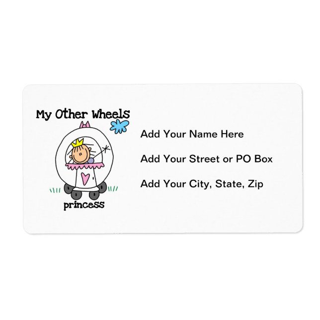 Princess Other Wheels Label (Front)