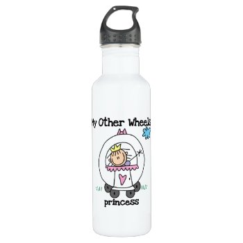 Princess Other Wheels Stainless Steel Water Bottle by stick_figures at Zazzle