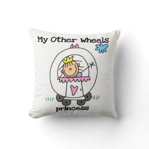 Princess Other Wheels Throw Pillow