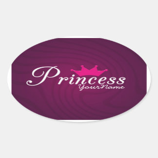 Princess Oval Stickers
