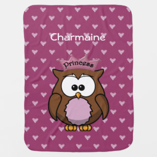 princess owl baby blanket