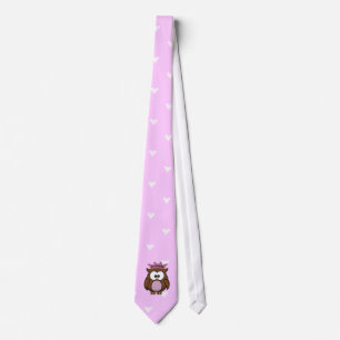 princess owl neck tie