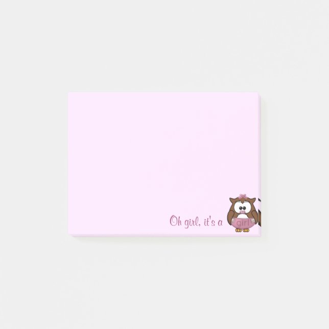 princess owl post-it notes (Front)