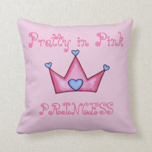 Princess Pals (Pink collection) Throw Pillow