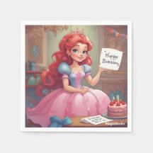 Princess paper napkins